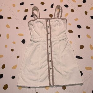 7 do all mankind white denim dress